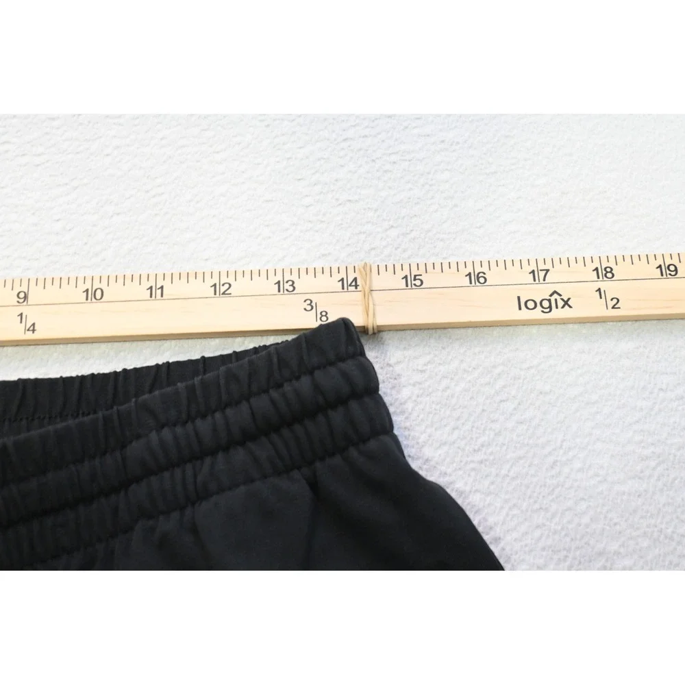 Adidas Sweatpants Tapered Mens Medium Black Joggers Logo Athletic Excellent